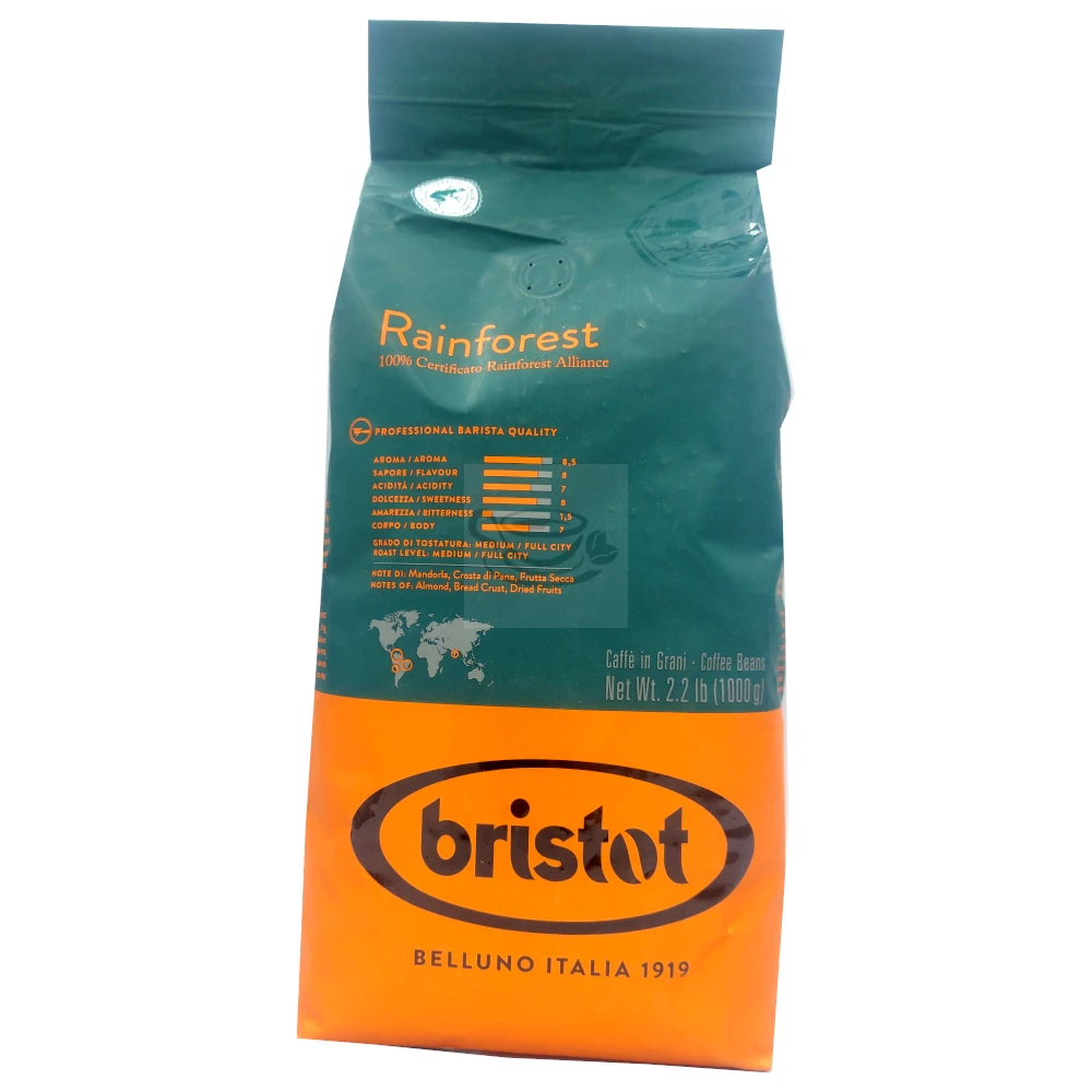 Bristot Rainforest 1kg Coffee Beans 4 Bristot Rainforest 1kg Coffee Beans - Image 2