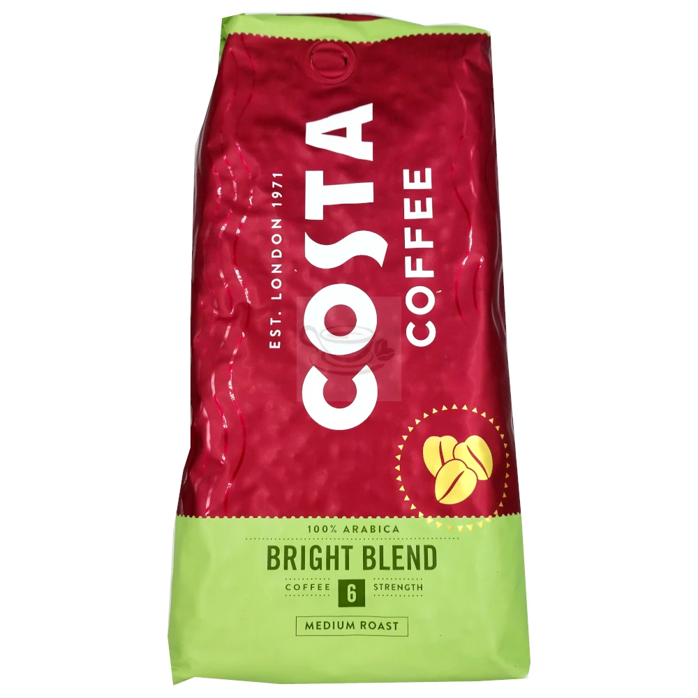 Costa Coffee Bright Blend Medium Roast 1kg Coffee Beans 4 Costa Coffee Bright Blend Medium Roast 1kg Coffee Beans - Image 2